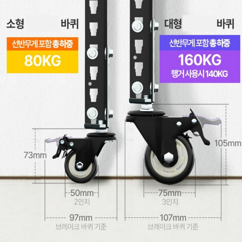 높이 180 cm 이동장 4단 선반 매대 800 600 1800 mm 이동형 선반 실측 가로 외경 내경 808 739 과자 일체형 기둥 안산 논현동 틈새장 도봉동 수납장 설치 - 상세 이미지 4