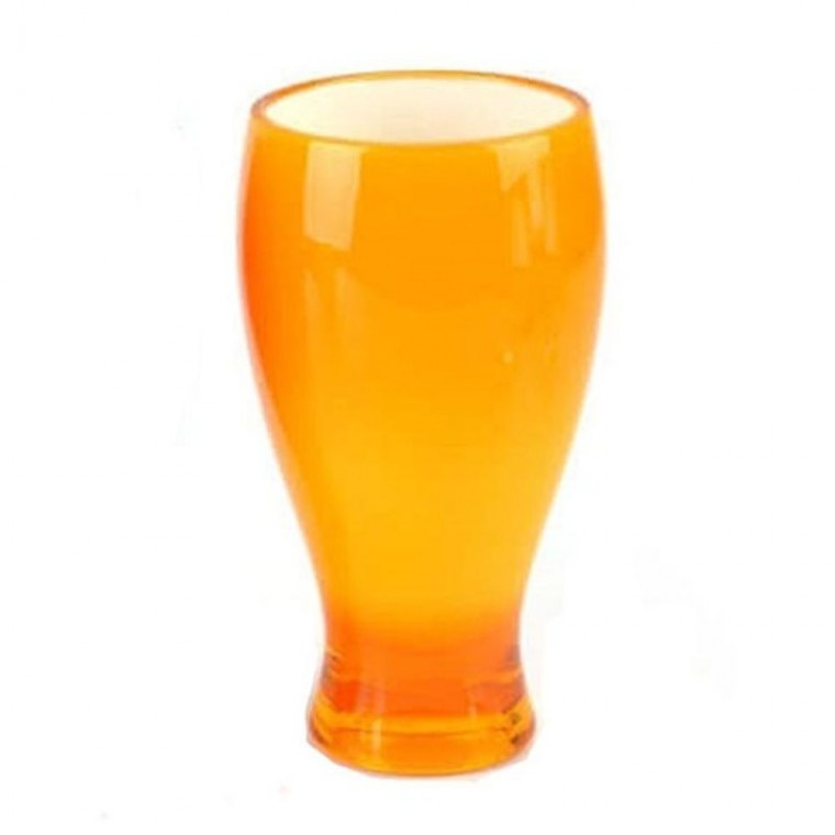 플라스틱컵 물컵 물잔 350ml 음료컵 맥주잔 PC컵 노랑 업소용물잔 플라스틱물컵 쥬스컵 - 상품 이미지