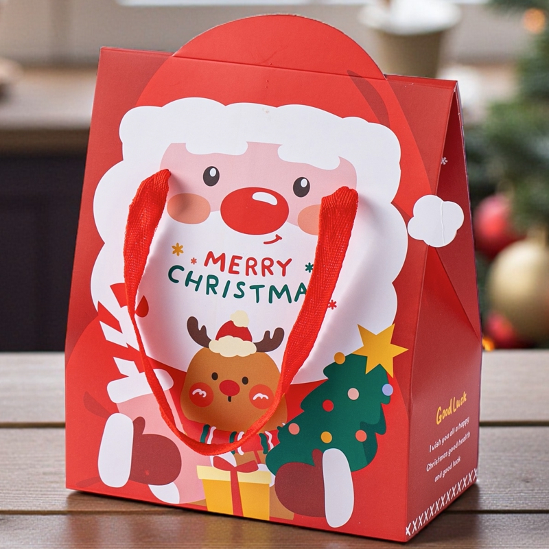 더하모니 ONLY 크리스마스 산타가방 선물꾸러미 간식꾸러미 과자선물세트 단체행사 구디백 - 상세 이미지 2