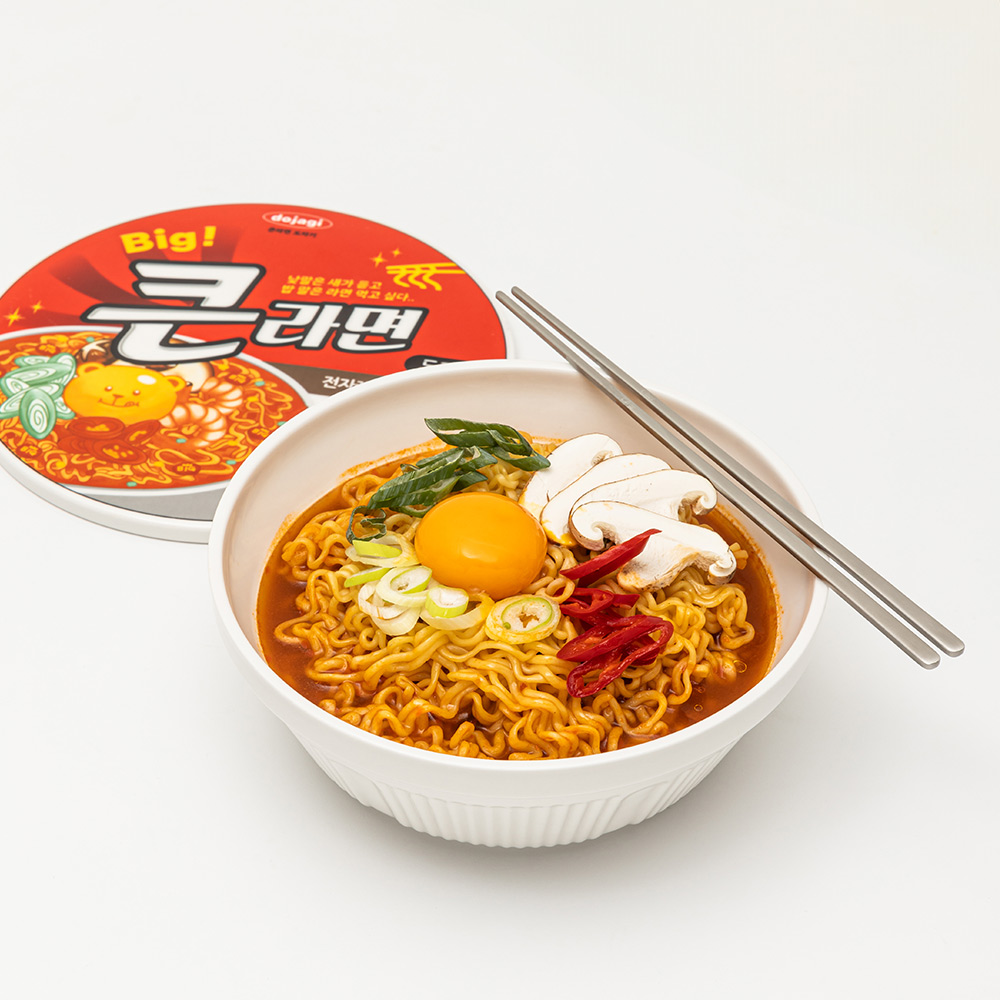 큰라면 국산 도자기 컵라면 1인 그릇세트 면기+찬기2종 육개장 집들이