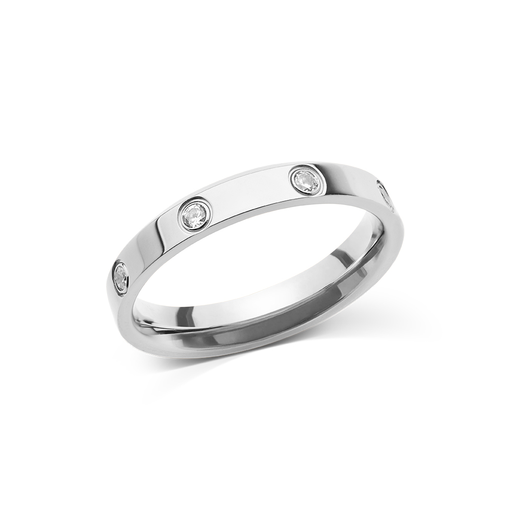 다니엘 웰링턴 CLASSIC LUMINE RING 4mm 큐빅 레이어드 여성 패션반지 - 상세 이미지 2