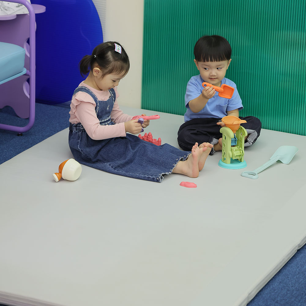 avec 간편한 3단 접이식 놀이방매트 180x140 이동 보관 용이 플레이 폴딩 구조 - 상세 이미지 2
