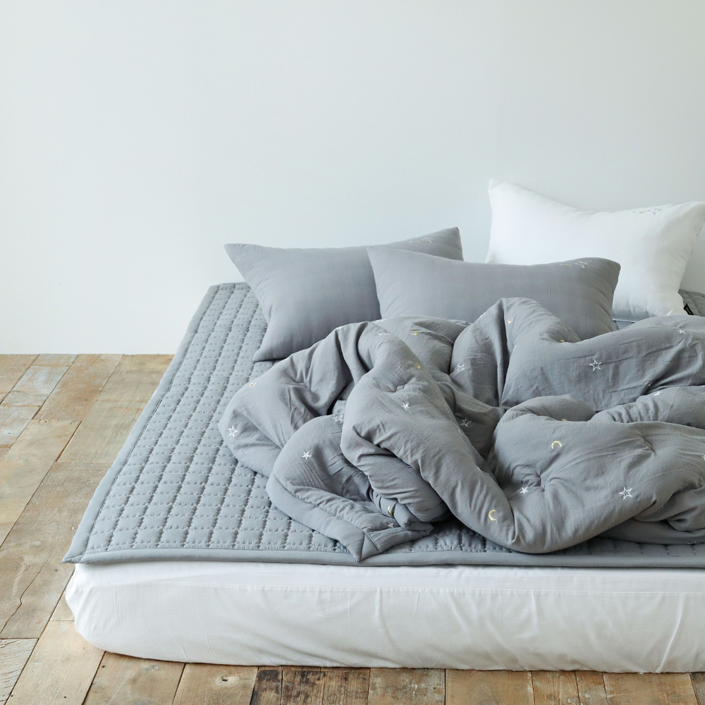 빈센트 먼지없는 워싱 마이크로 피치스킨 미끄럼방지 사계절 침대패드 라지킹 200x230