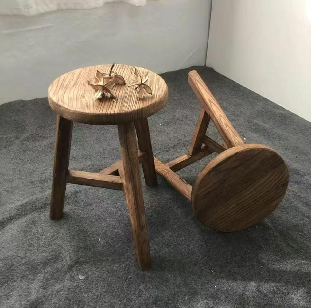 고재스툴 느릎나무 화분 원목 높이 지름 원형 의자 고목나무 지름 25cm 높이 30cm - 상세 이미지 5