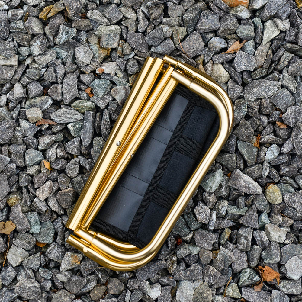 백팩킹용 초경량 폴딩 체어 등산의자 골드 7075 듀랄루민