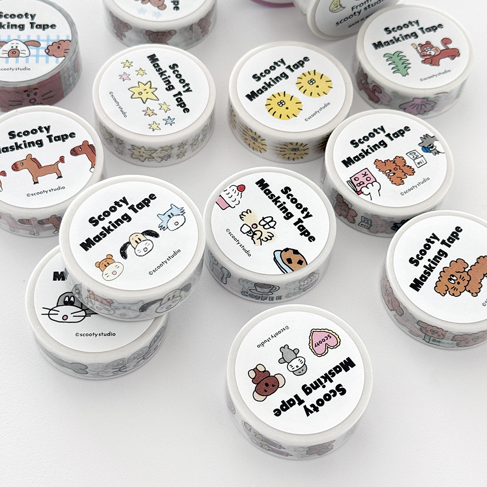 스쿠티 마스킹 테이프 15mm / 1. Freddy 제품 이미지