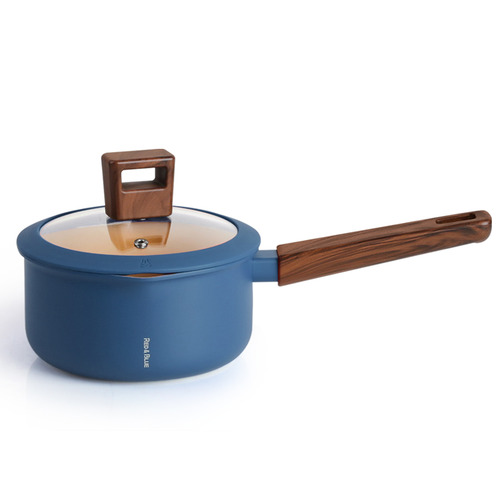 란치에 가정용 뉴트로 쿡웨어 냄비 나리히라 16cm 편수 레드 인덕션 직화 겸용 이미지 6
