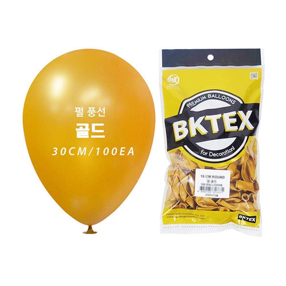 Party Club 30cm펄풍선(100입)골드 - 메인 이미지