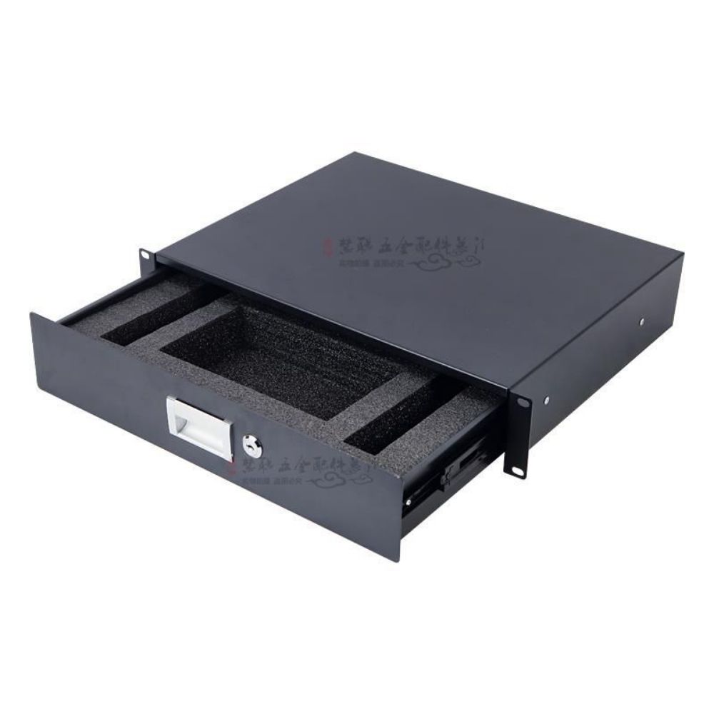 컴퓨터랙 선반 통신랙 허브랙 아님 네트워크 서랍 2U 짧은 서랍 깊이 240mm - 상품 이미지