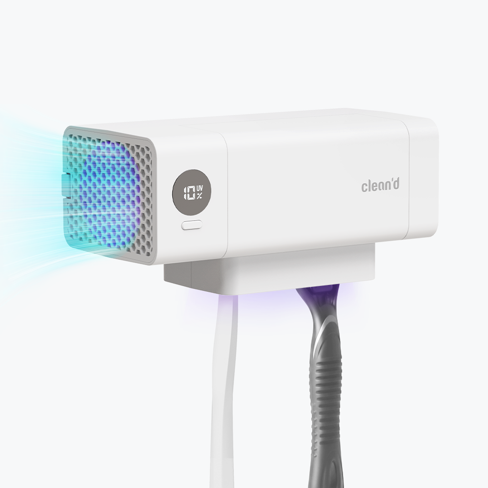 클린디 가정용 무선 2인용 칫솔살균기 트윈디 CL-406 화이트