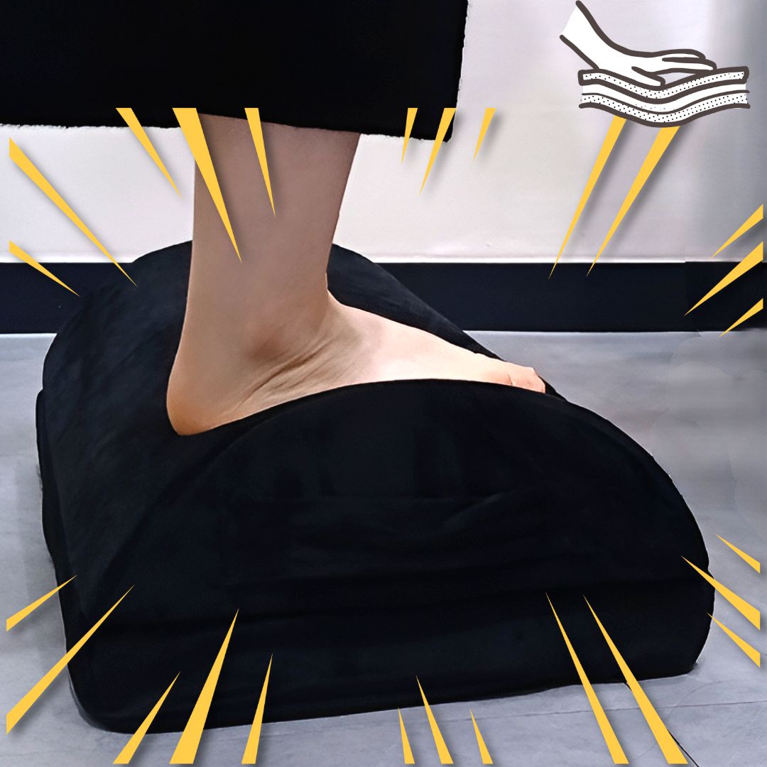 사무실 책상 컴퓨터 발받침대 다리 쿠션 풋레스트 발판 2단