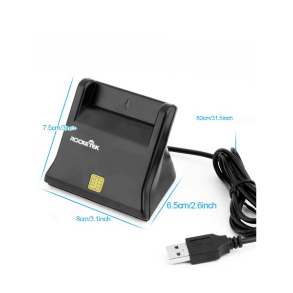 스마트 유심 메모리 리더기 모바일 USB 노트북 핸드폰 검정색 SCR2 중성 - 상품 이미지