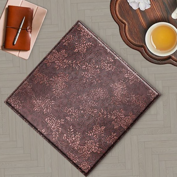 식당용 플라워 레자 방석 단체용 사계절 레자 방석 지퍼형 의자