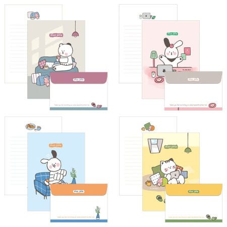 [그코협력사]그코 몽 포트 편지지(20개) 강아지편지지 판촉물