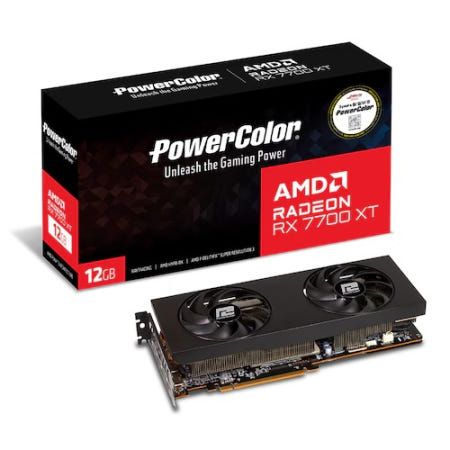 파워칼라 파워컬러 라데온 RX 7700 XT D6 12GB 대원씨티에스 개봉품 (AS 27년 5월)