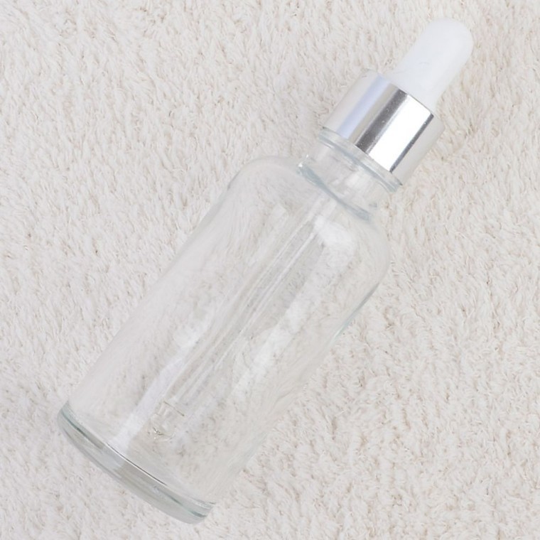 화장품용기 투명 유리 50ml 스포이드병 정밀 계량 액체 보관 실험 소분 화학 정량 - 상품 이미지