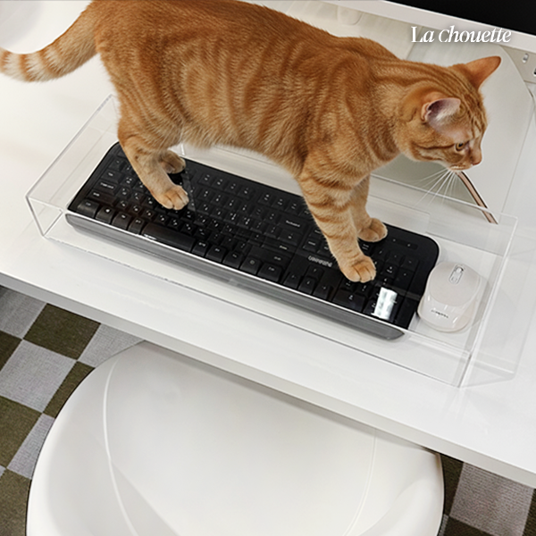 라슈에뜨 키보드 커버 투명 아크릴 방수 보호 튼튼한 마우스 키보드 덮개 먼지 보호 케이스