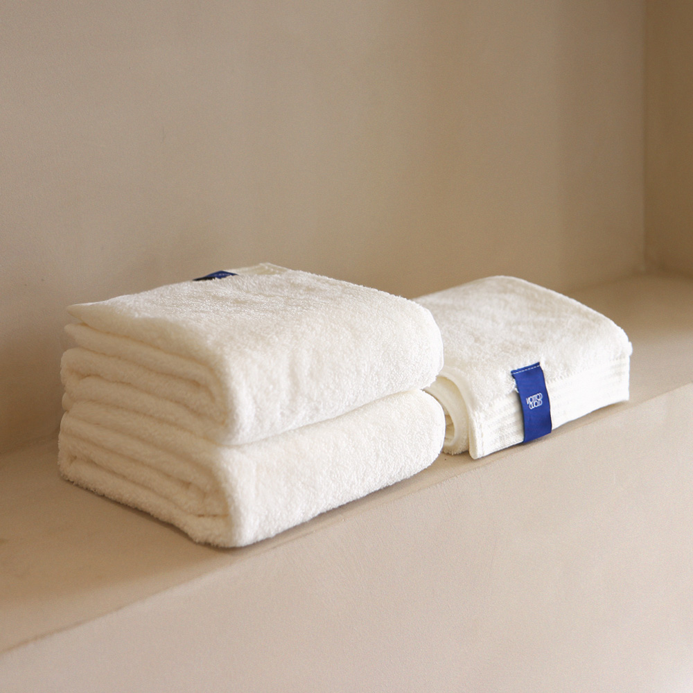 [럭키딜]코튼클라우드 먼지없는 수피마 호텔 수건 고중량 테누아 타월 200g, 모스그린, 5장