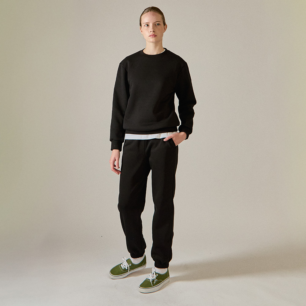 기모 레귤러핏 맨투맨 티셔츠