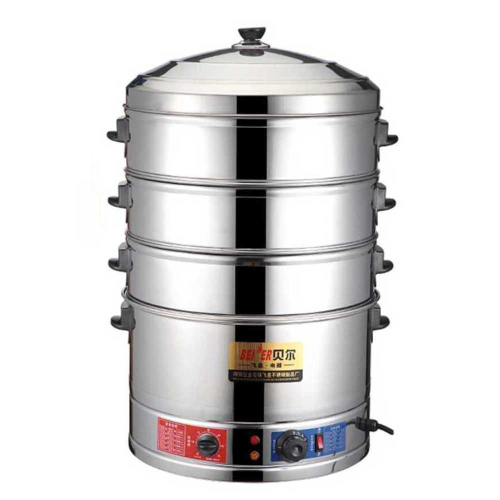 업소용 전기찜기 보온기 만두 호빵 원형 꽃게 스팀 35cm - 상품 이미지