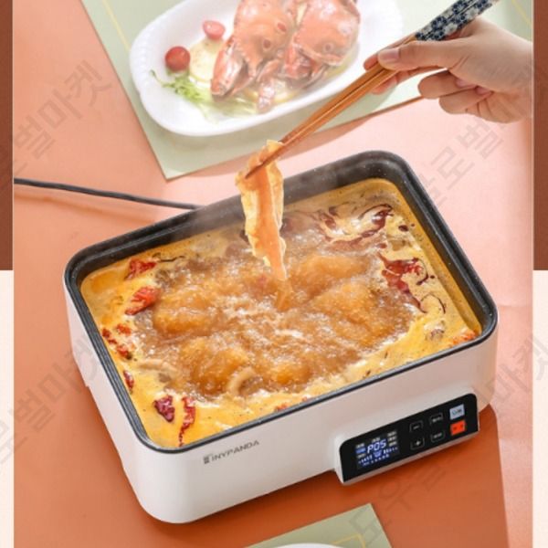 샤브샤브기계 전기 전골냄비 분할 대용량 곰솥 훠거 가정용 이미지 7