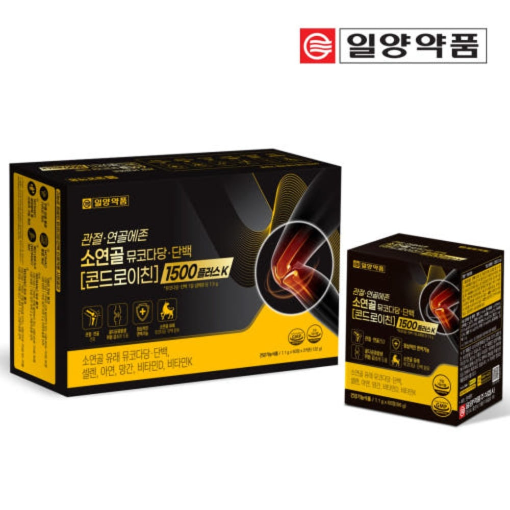 중장년 관절건강 부모님효도선물 일양약품 관절 소연골 뮤코다당 단백 콘드로이친 1500 플러스 K 120정, 1개 - 상품 이미지