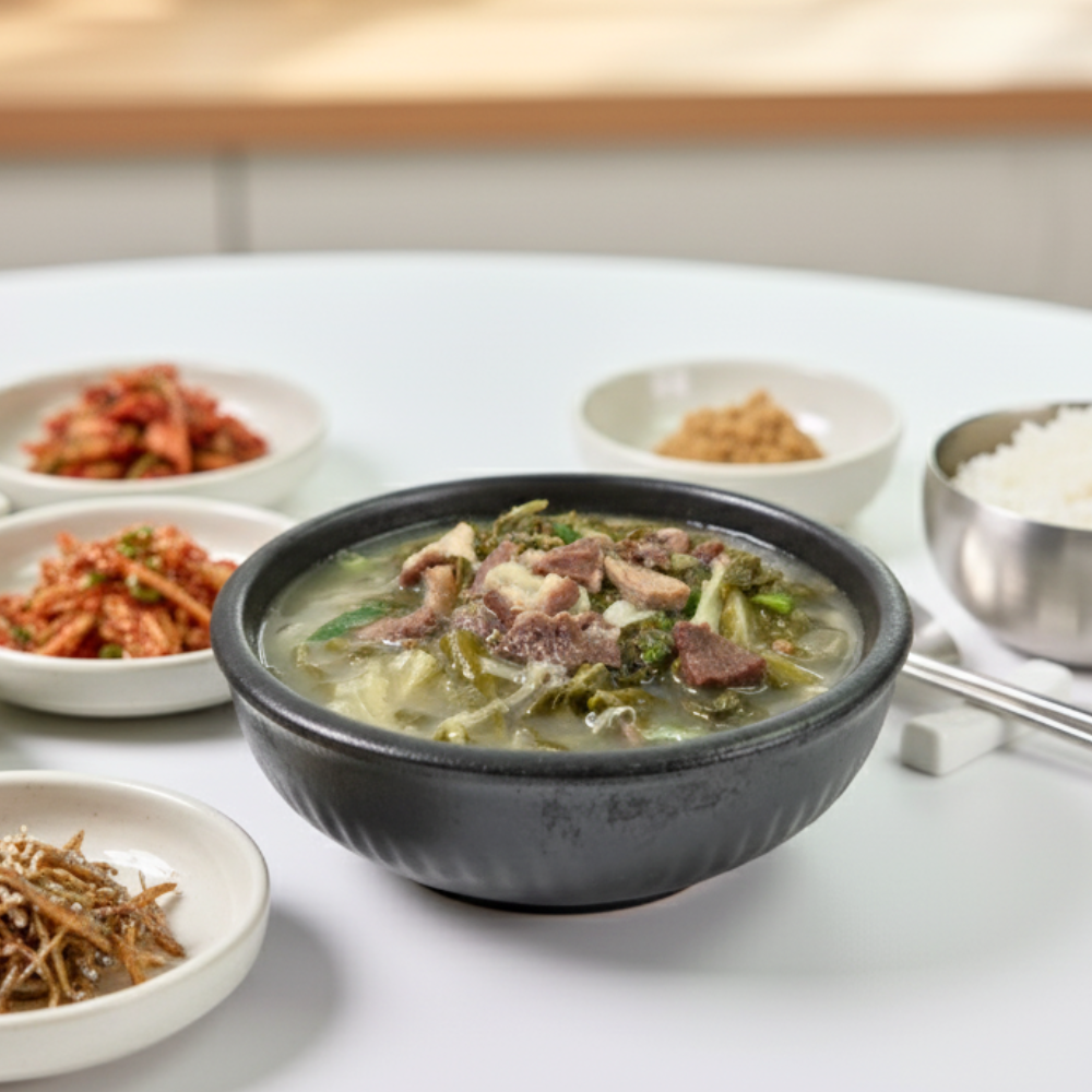 한우 우거지국 밀키트 간편식 국 요리 국물 음식 가정 집밥 캠핑 200g, 5개 - 상세 이미지 4