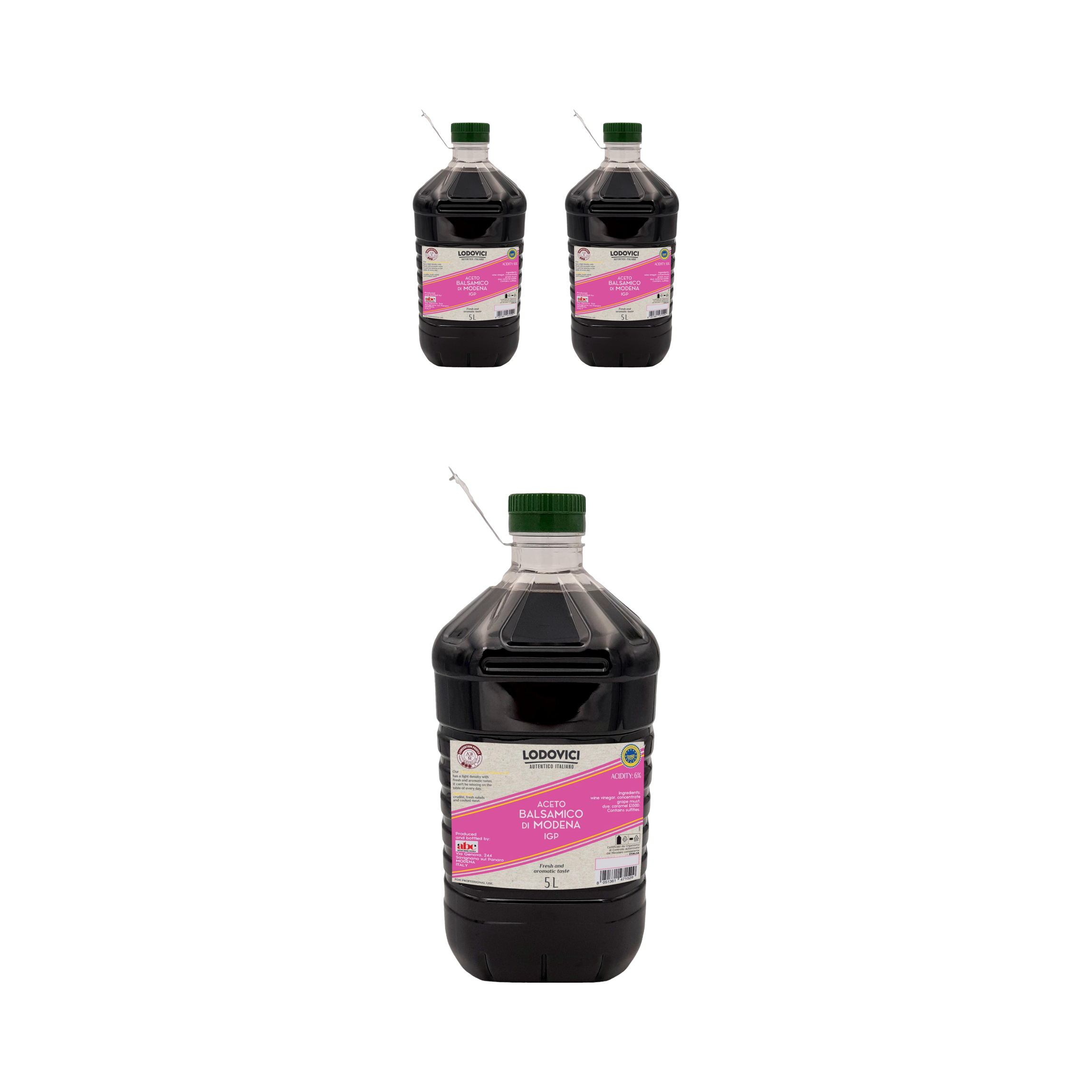 로도비치 대용량 IGP 모데나 발사믹식초 5L, 3개 - 상품 이미지