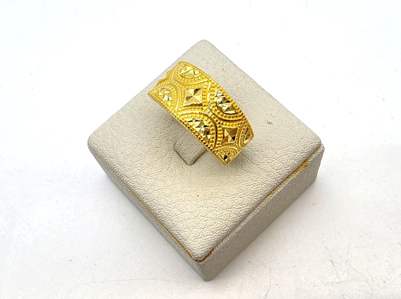 24K 순금 7.5g(2) 와이드 피라미드 컷팅 반지 - 상세 이미지 5