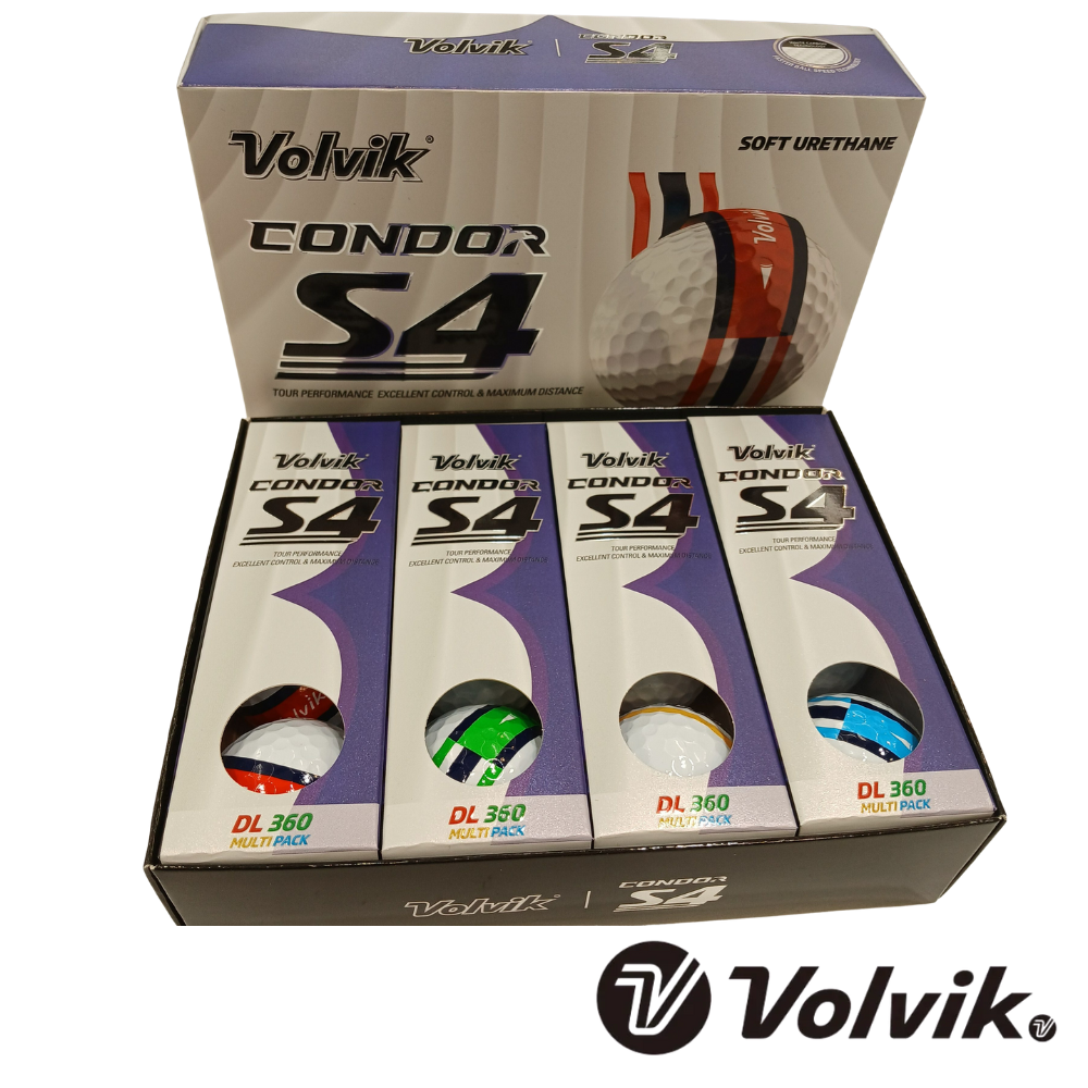 볼빅 골프공 3피스 12구 CONDOR S4 D.L 360 경량 화이트 골프공선물 고반발 비거리 VZAZPC02 - 상품 이미지