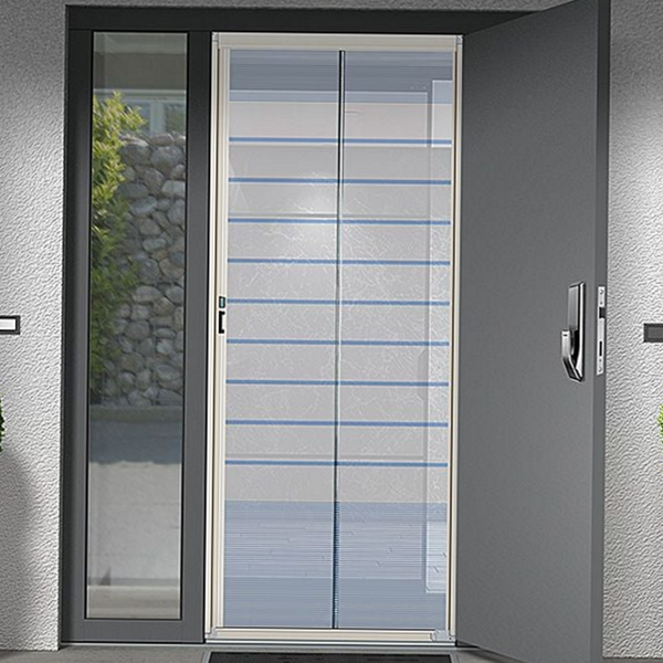슬라이드 현관 방충망 미세먼지 접이식 방충망 알루미늄 방충문 촘촘 간편 - 메인 이미지