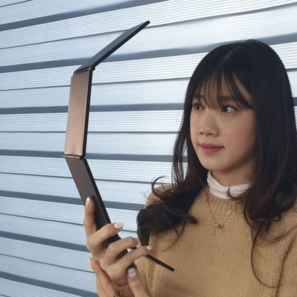 접이식 휴대용 거울 뒷머리 정수리 거울 셀프 헤어 - 메인 이미지