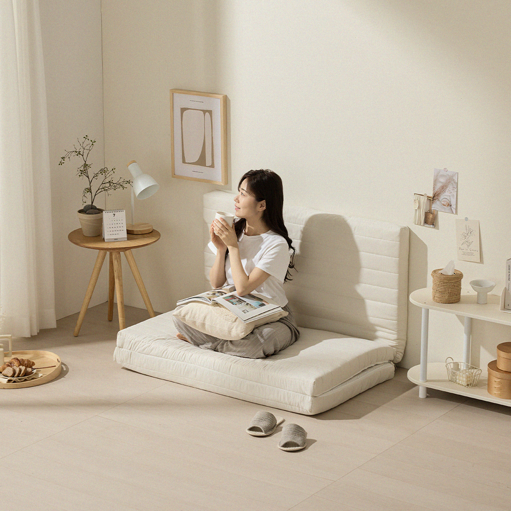 천연라텍스 매트리스 3단 접이식 매트리스 바닥 침대 라텍스 매트 매트릭스 5cm HS