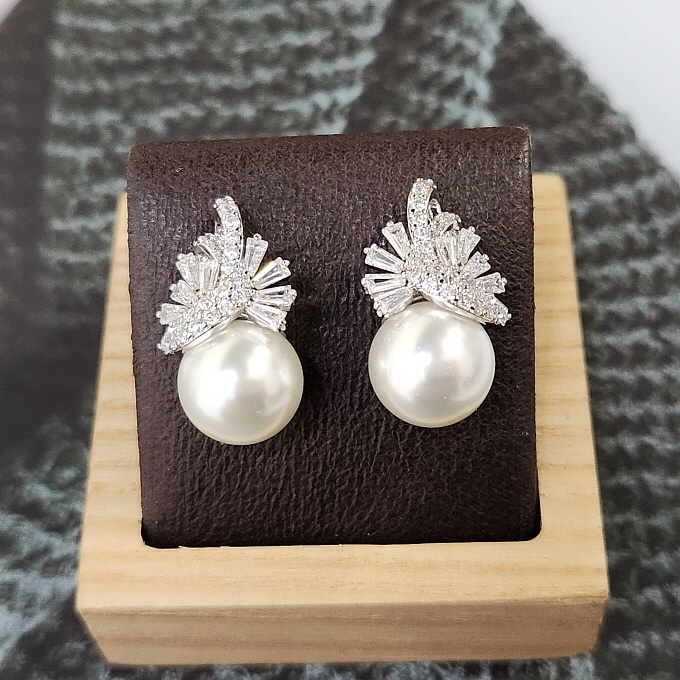 너무우아해 진주귀걸이 나사 침형 클립형귀걸이 귀안뚫은귀걸이 혼주귀걸이 한복귀찌