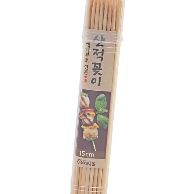 산적꽂이 15cm 나무 대꼬치 꼬치 요리 조리 바베큐 구이 막대 - 상품 이미지