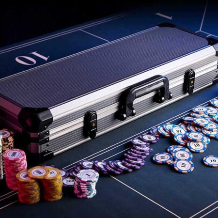 포커 칩 코인 카지노 세트 게임칩 케이스 카드