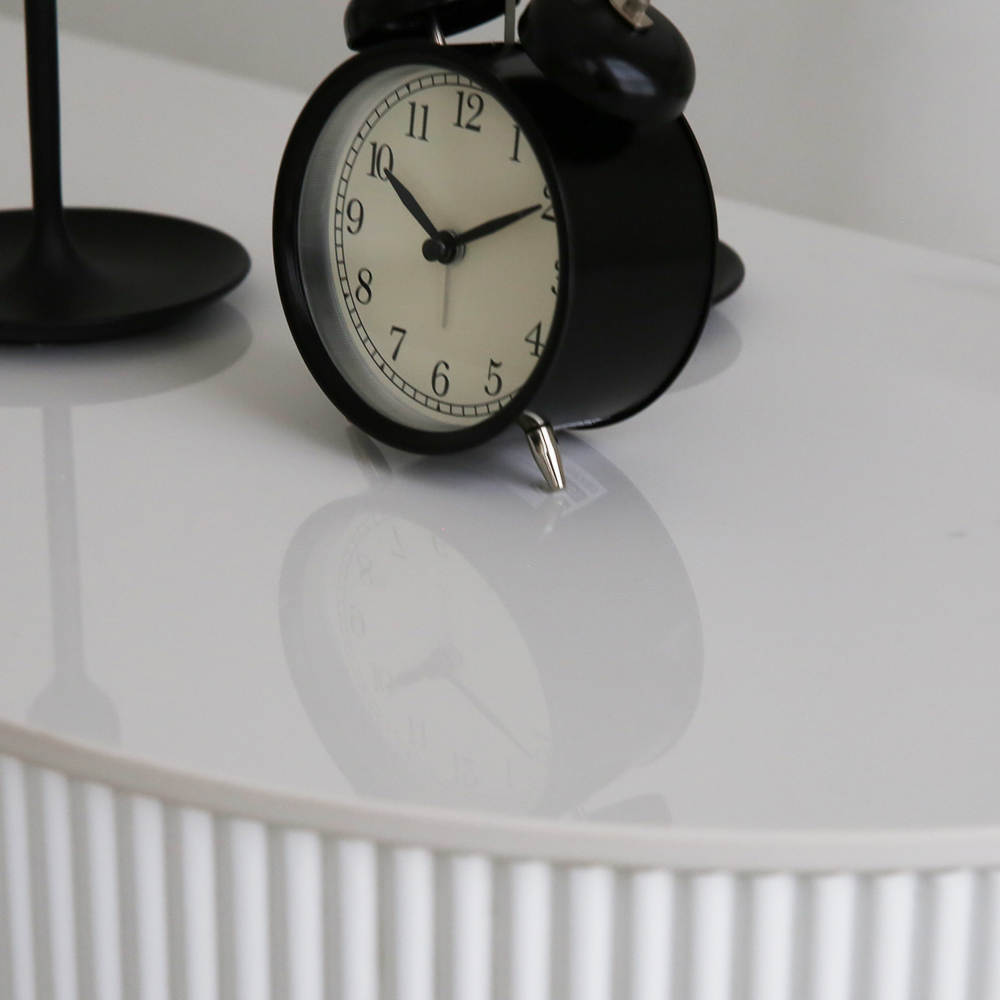 헤라 템바보드 반타원 통 세라믹 거실장 고급 마블 티비다이 수납 TV 장식장 2000