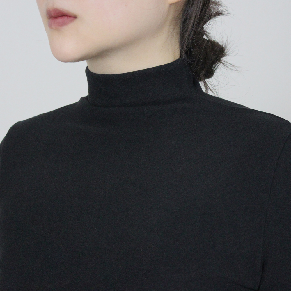 여성 가을 겨울 레이어드 이너 울 반목 장목 하이넥 스킨 목폴라 이미지 6