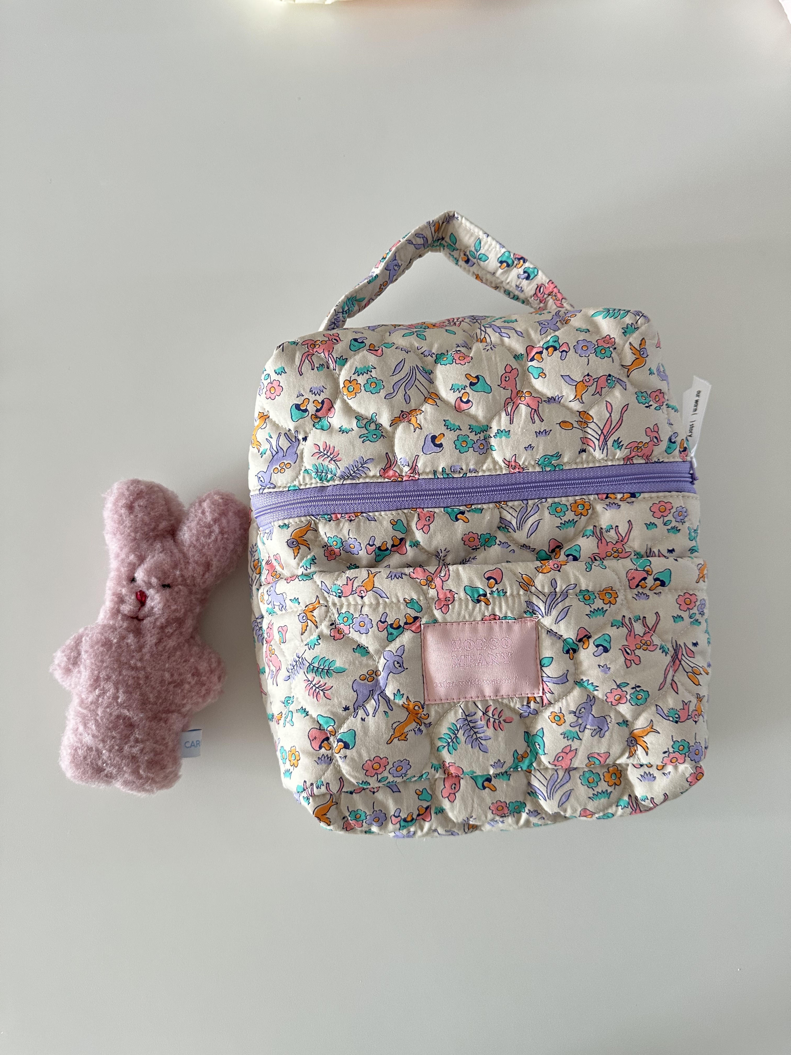 조에컴퍼니 코지 누빔 다이퍼백 방수 기저귀 파우치 젖병 문센 유모차 가방 토트백 출산선물