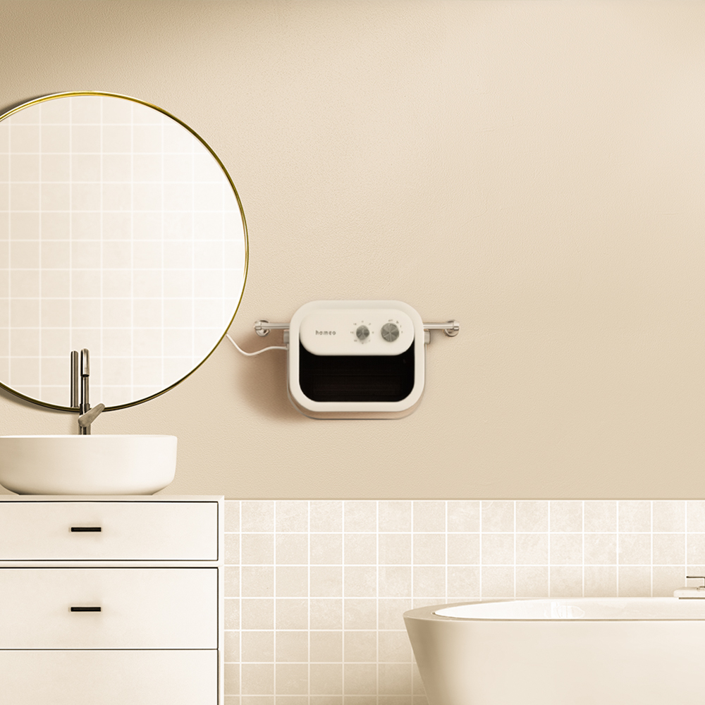 호메오 PTC 온풍기 무타공 벽걸이 탁상용 초저소음 가정용 - 상세 이미지 4