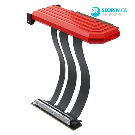 HYTE PCIe 5.0 하이퍼 라이저 케이블 (블랙 체리) 하이트 그래픽카드 확장 케이블