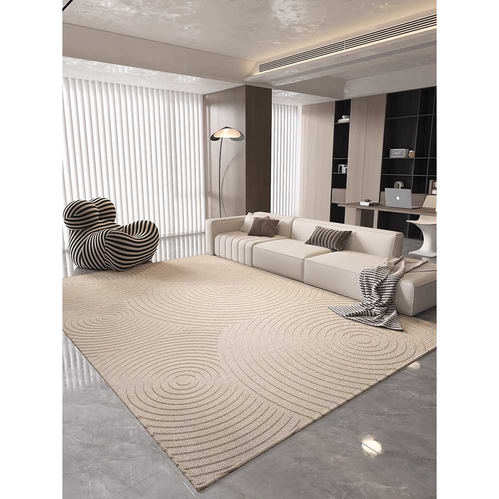 와이드 거실 매트 대형 러그 패밀리룸 인테리어 커피 A형 180x200cm - 상세 이미지 3