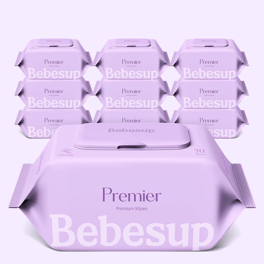 베베숲 아기물티슈 프리미어 캡형 70매, 10개
