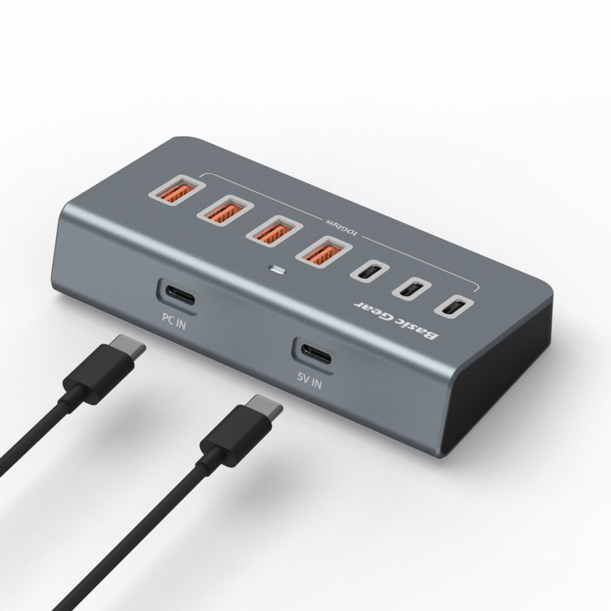USB 3.2 C타입 7in1 버티컬 멀티 허브 사진 2