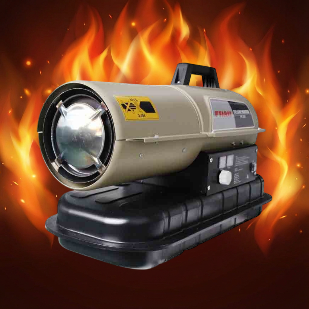 화레이 등유 열풍기 20,000Kcalh 대포난로 농장 공업 FK-230 그레이