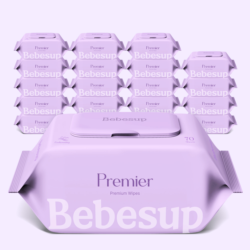 베베숲 아기물티슈 프리미어 캡형 70매, 20개