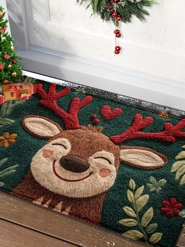 크마스 산타 도어매트 실내외 장식용 A 40cmx60cm - 상품 이미지