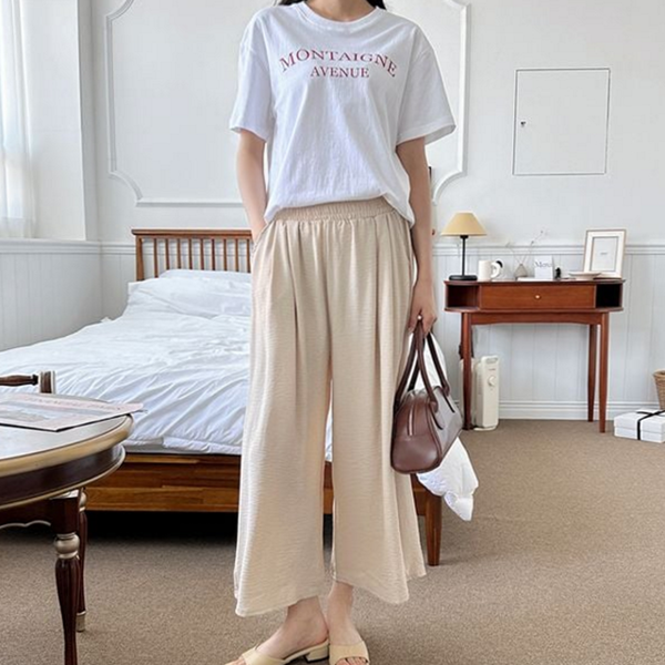 루즈핏 여자 치마 바지 캐주얼 여성 와이드 팬츠 데일리 여름 - 상품 이미지