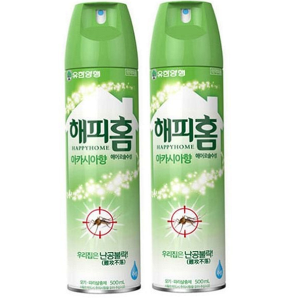 여름용 아카시아향 모기약 스프레이 에어로졸 살충제 실내용 - 메인 이미지
