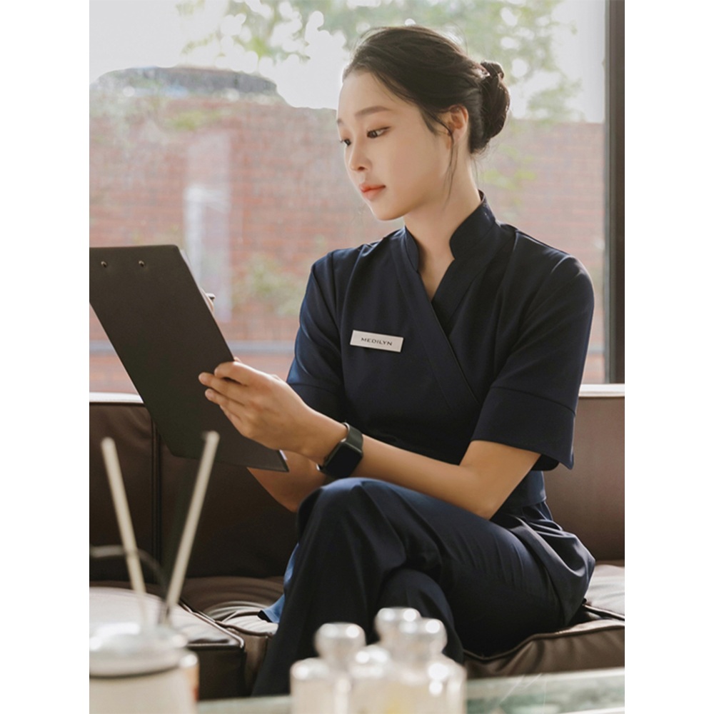마사지샵 피부관리사 유니폼 피부샵 직원복 의상 - 상세 이미지 2